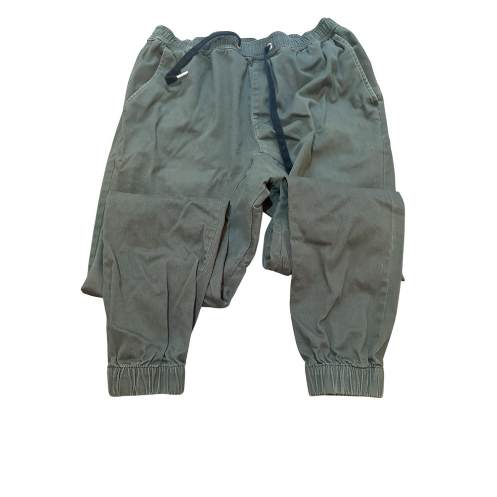 ZANEROBE Sureshot Jogger Olive Green Cotton Stretch Elastic Waist Men’s Sz 36 - Picture 3 of 7